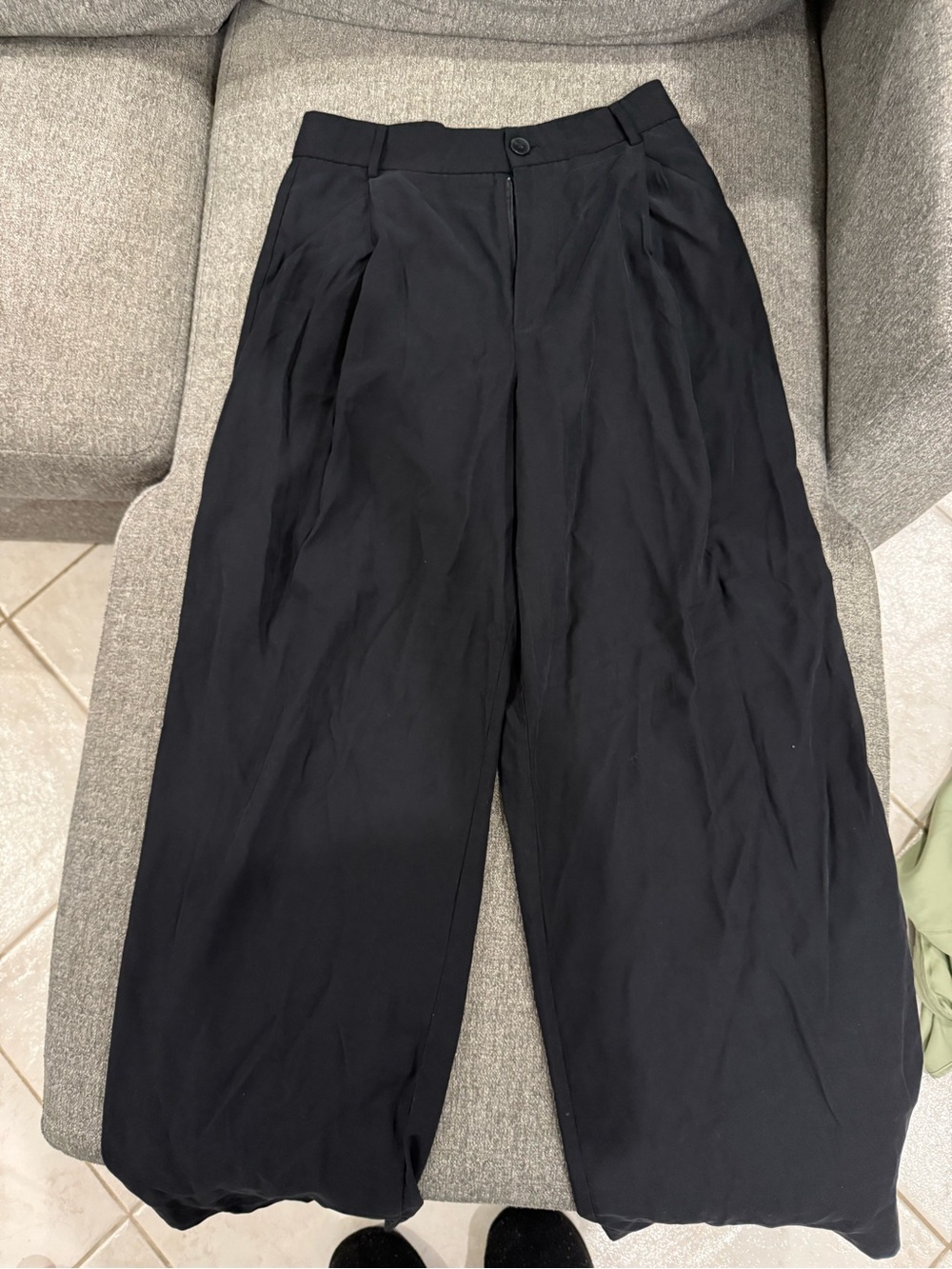 Zara Wide Leg Black Pants